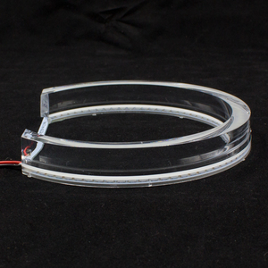 Kit Luci <span class=keywords><strong>LED</strong></span> Angel Eyes Stile DTM Ultra Luminose Bianche Cristalline per BMW E46 Coupé Cabrio 00-03 Fari Alogeni - Product Image 3