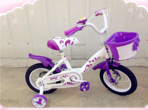 morado y rosa hermosa encantadora 12 "princesa de <span class=keywords><strong>las</strong></span> muchachas de la bicicleta 2015 niñas bicicleta barata hecha <span class=keywords><strong>en</strong></span> China - Product Image 1