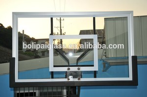 Tabuleiro de Basquete Juvenil de Vidro Temperado com Revestimento de PU de 12mm de Espessura, Durável, com Anel de Segurança - Product Image 5