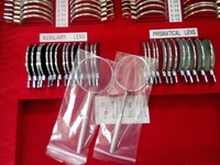 Ensemble de lentilles d'essai ophtalmiques chinoises avec monture, 266 pièces, monture en métal avec étui en cuir et aluminium BL-4302