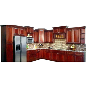 Modern Traditional All Wood Furniture Cabinet Modular Galley Kitchen <strong>Corner</strong> <strong>Units</strong> with Island - Product Image 4