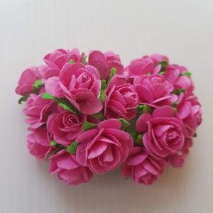 100 قطعة اليدوية ورق التوت روز زهرة 1.5 سنتيمتر الحرفية سكرابوكينغ سجل القصاصات القوس الزفاف دمية منزل إمدادات بطاقة 5 ألوان - Product Image 3