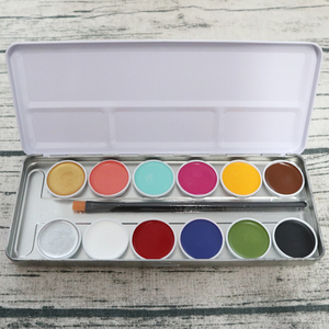Popular no tóxico fácil limpieza 12 color <span class=keywords><strong>Halloween</strong></span> <span class=keywords><strong>cara</strong></span> y <span class=keywords><strong>pintura</strong></span> corporal para fiestas - Product Image 3