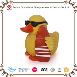 Pequeño juguete, modificado para requisitos particulares grande pato amarillo, resina de color amarillo pato decoración - Product Image 4