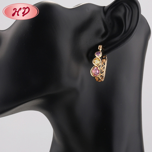 Citrine Kristal Afgan <span class=keywords><strong>Kuchi</strong></span> Kadınlar Döngü Bildirimi Küpe - Product Image 3