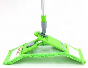 易清洁铝超细纤维拖把绿色清洁地板拖把棉拖把纱房子清洁产品工具