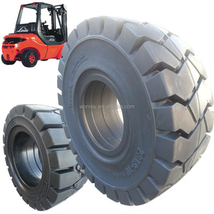 Linde sin aire a prueba de perforaciones, neumáticos sólidos para carretilla elevadora de goma, industrial, 250/70-15, 250-15 - Product Image 2