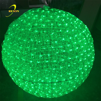 Boule lumineuse magique LED d'extérieur colorée, boule lumineuse LED 3D de Noël