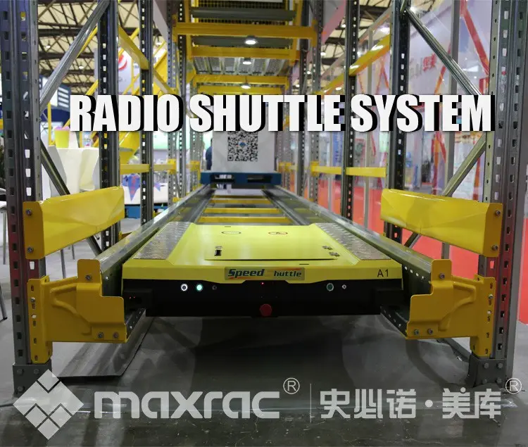 EN Standard Warehouse Storage Rack Radio Shuttle Shelving System For Storage Equipment