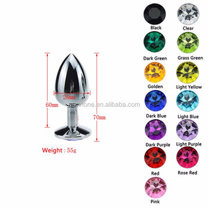 Petit <span class=keywords><strong>Plug</strong></span> Anal en Métal pour Femmes et Hommes, Jouets Sexuels Érotiques, Bouchons Anaux en Acier Inoxydable + Bijoux en Cristal, Perles Anales pour Adultes, Produit pour l'Anus - Product Image 3