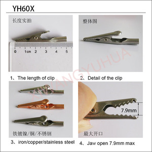 Alligator Clips Mini Waterdichte Connector 50Mm 10a Alligator Clip Veer Roestvrij Staal Clip Met Laarzen - Product Image 6