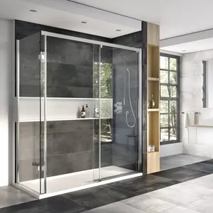 10mm thick tempered glass shower room clear tempered glass bathroom 8mm shower partition