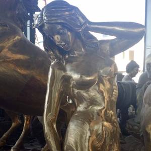 تمثال امرأة عارية برونزي داخلي للديكور المنزلي - Product Image 3