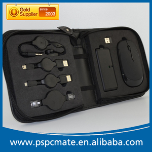 Negro viajes de negocios regalo para el ordenador portátil de regalo con ratón inalámbrico/hub usb/cable auricular - Product Image 4