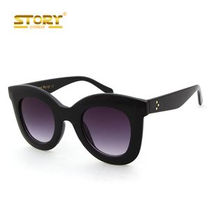 Timistory — lunettes de soleil œil de chat Sexy pour femmes, haute qualité, rétro, surdimensionnées, grand cadre, vente en gros - Product Image 2
