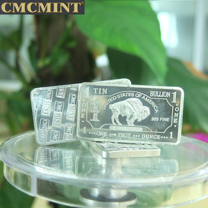 金属工艺品罐头批发1盎司999细金属锡水牛金条A155 - Product Image 5