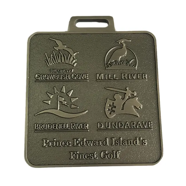 Metal golf bag name plate tags Membership tag