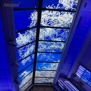 Malaysia Mới Nhất POP Hiện Đại Văn Phòng sử dụng PVC Stretch Trần Bộ Phim Kinh Điển Nhựa Châu Âu platfon trần giả thiết kế - Product Image 6