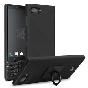 Imak 브랜드 무광택 젖빛 하드 PC 플라스틱 크리 에이 티브 카우보이 링 홀더 휴대폰 커버 케이스 Blackberry Key2 키 2