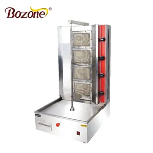 Commerciële verticale lpg doner rvs kebab machine/kleine shoarma grill machine/shoarma broodrooster