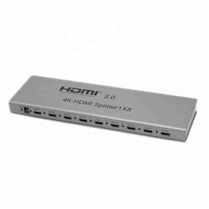 Caliente-venta HDMI 2,0 divisor 8 maneras V2.0 apoyo 3D Full HD 4 K * 2 K <span class=keywords><strong>18</strong></span> GBPS HDMI splitter - Product Image 2