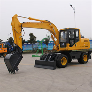 12 Ton ruota escavatore WYL135 con 0.5 m3 secchio lungo braccio e motore Yuchai KYB cilindro idraulico 1 anno di garanzia - Product Image 6
