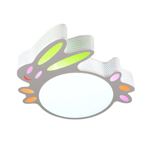 Lámpara de Techo LED de 48w y 500mm, Lámpara de Techo con Forma de Conejo para Dormitorio Infantil, Lámpara de Techo de Dibujos Animados con Forma de Animal, Lámpara de Techo LED con Forma de Luna y Estrella - Product Image 1