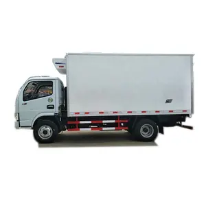 Dongfeng 디젤 4ton 5ton 고기 생선 냉장고 밴 트럭