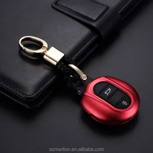 durable Aluminum car remote keyless metal key case cover for Mini Cooper S SD ONE D r50 r53 r55 r56 with retail package