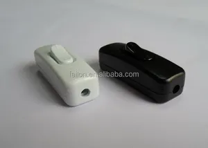 Hand Type Or Foot Type On Off Cord Inline Switch For Lamp Double Cable Cord Inline Switch