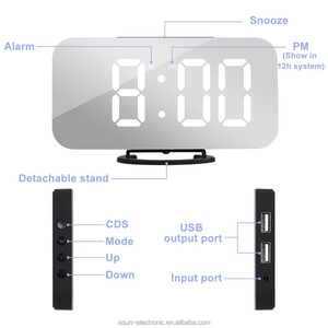 Đồng Hồ Báo Thức Kỹ Thuật Số Thông Minh Với Bộ Sạc USB - Product Image 3