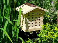 Colmena de abejas de madera