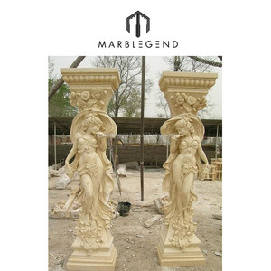 Roman <strong>limestone</strong> <strong>column</strong> pillars <strong>column</strong> gazebos marble gazebo statue burnishing pillars solid pfm support oem customized - Product Image 3