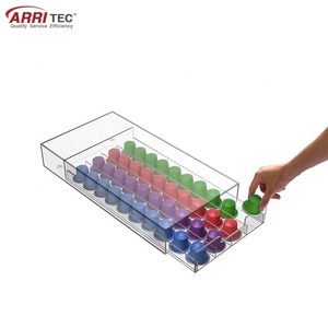 Boîte de rangement pour capsules de café en acrylique de haute qualité, capacité de 40 capsules, en PMMA transparent - Product Image 2