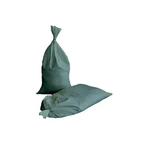 Green military pp woven sand bags polypropylene