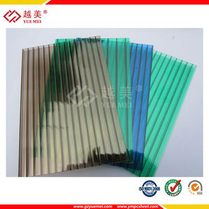 6 mm doble pared lámina de policarbonato 100% Bayer por efecto invernadero <span class=keywords><strong>claraboya</strong></span> cochera <span class=keywords><strong>techo</strong></span> toldo - Product Image 4