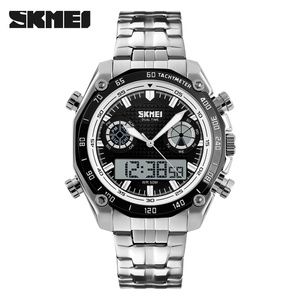 Orologio da Uomo Dorato con Movimento Elettronico Giapponese, Prezzo SR626SW, Impermeabile 30m, SKMEI 1204 Orologio Personalizzato - Product Image 4