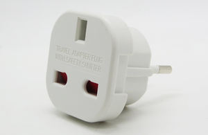 Güvenlik Shutter şörü ile İngiltere 3 Pins 4.0mm Euro adaptör fiş - Product Image 4