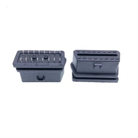 Konektor Perempuan OBD2 OBDII J1962 16 PIN untuk Casing Suku Cadang Mobil