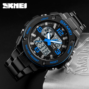 Giá Chứng Khoán Đồng Hồ Nam Bằng Thép Không Gỉ Skmei 1333 Đồng Hồ Nhị Phân Nguyên Bản Đồng Hồ Thạch Anh Và Kỹ Thuật Số Tangan - Product Image 5