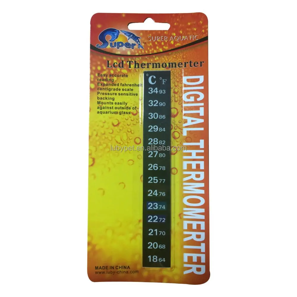 Sticker Thermometer Aquarium Fish Tank Digital Thermometer for Fish Tank GP-80/82