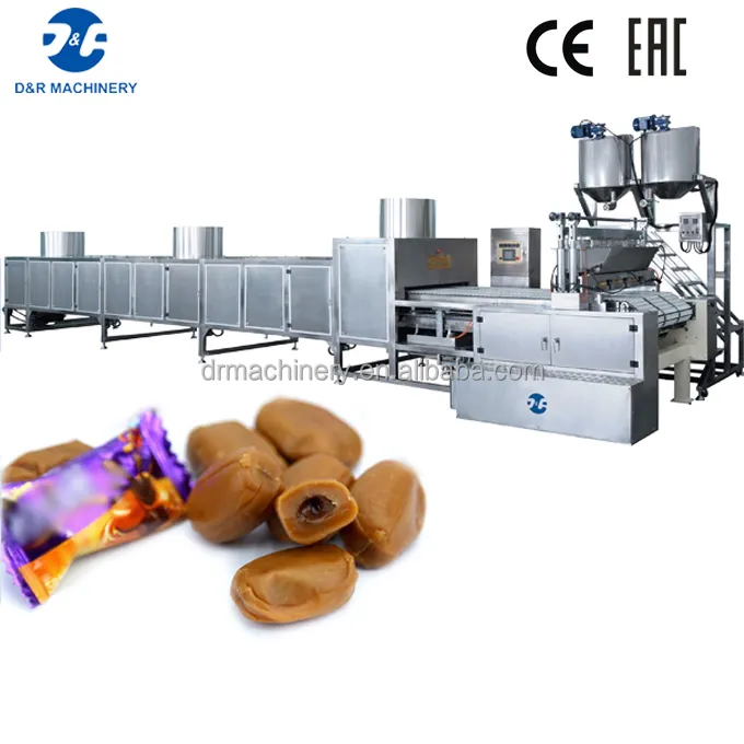 Automatica toffee linea di produzione semplice da gestire, professionale di progettazione toffee macchina della caramella
