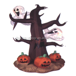 Venta caliente 240cm/8ft calabaza inflable debajo del árbol de Halloween fantasmas en el árbol para decoraciones festivas - Product Image 1
