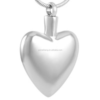 Urna Conmemorativa para Mascotas, Diseño Cruz en el Corazón, Ortodoxa, de Lujo, Hecha a Mano, Plateada, de Acero Inoxidable, Ecológica y Duradera