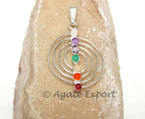 Pendentifs pour Chakra Reiki, pièces en cristal - Product Image 1