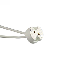Douille de lampe en céramique MR16 GU5.3 à prix d'usine, connecteurs, adaptateur LED CFL halogène, base de lampe G4 avec câble de 15 cm