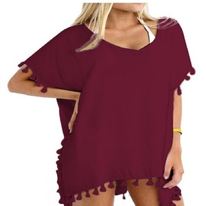 Wholesale Sexy Women Beach Swimsuit Cover up Tassel Bikini Swimwear <strong>Sarong</strong> <strong>Wrap</strong> - Product Image 4