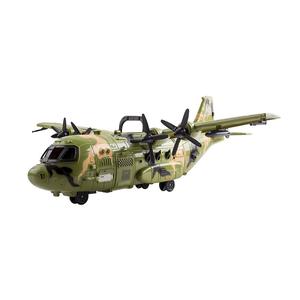 Bombardiere gigante F16 militare da combattimento aereo giocattolo con luci e suoni dell'esercito per bambini, include Mini soldati - Product Image 3