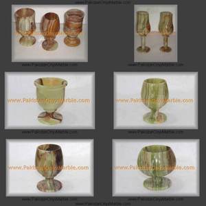 Mármol Ónix de Pakistán, el Exportador Líder Mundial de Copas de Vino de Alta Calidad, Juegos de Copas, Certificado por la UE - Product Image 2