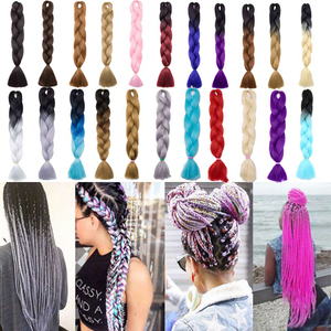 Fácil retorno nuevo accesorio de cabello ombre de tres tonos Super X Jumbo cabello trenzado sintético para África accesorio de belleza para el cabello - Product Image 6